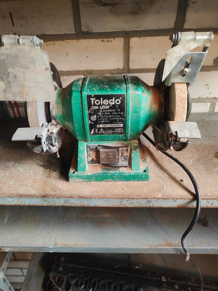Toledo TSM-125W werkbankslijpmachine, Ophalen of Verzenden, Minder dan 700 watt