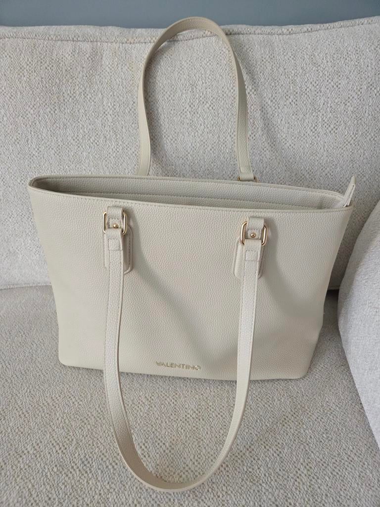 Valentino Handtas Tote Bag - Zo goed als nieuw, Ophalen of Verzenden, Zo goed als nieuw, Beige, Handtas