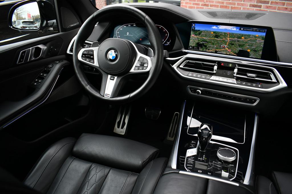 BMW X5 xDrive40d M-Sport 7pers Pano Luchtv ACC Trekh H/K HUD, Automaat, Adaptive Cruise Control, Gebruikt, 2993 cc