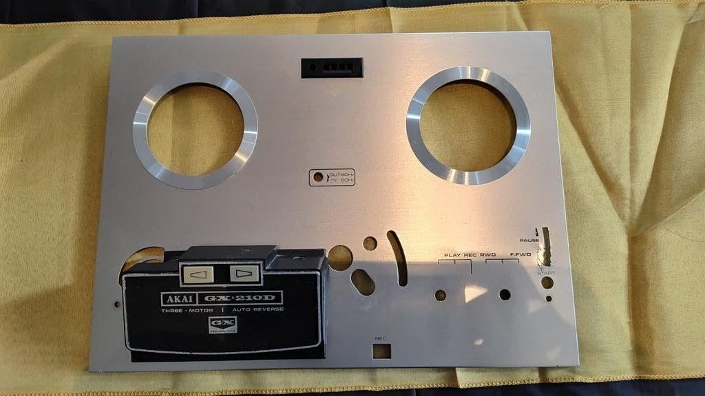 Akai GX-210D bandrecorder frontplaat (onderdeel), Onderdeel, Rua 197, Akai, Info@akaiparts.com