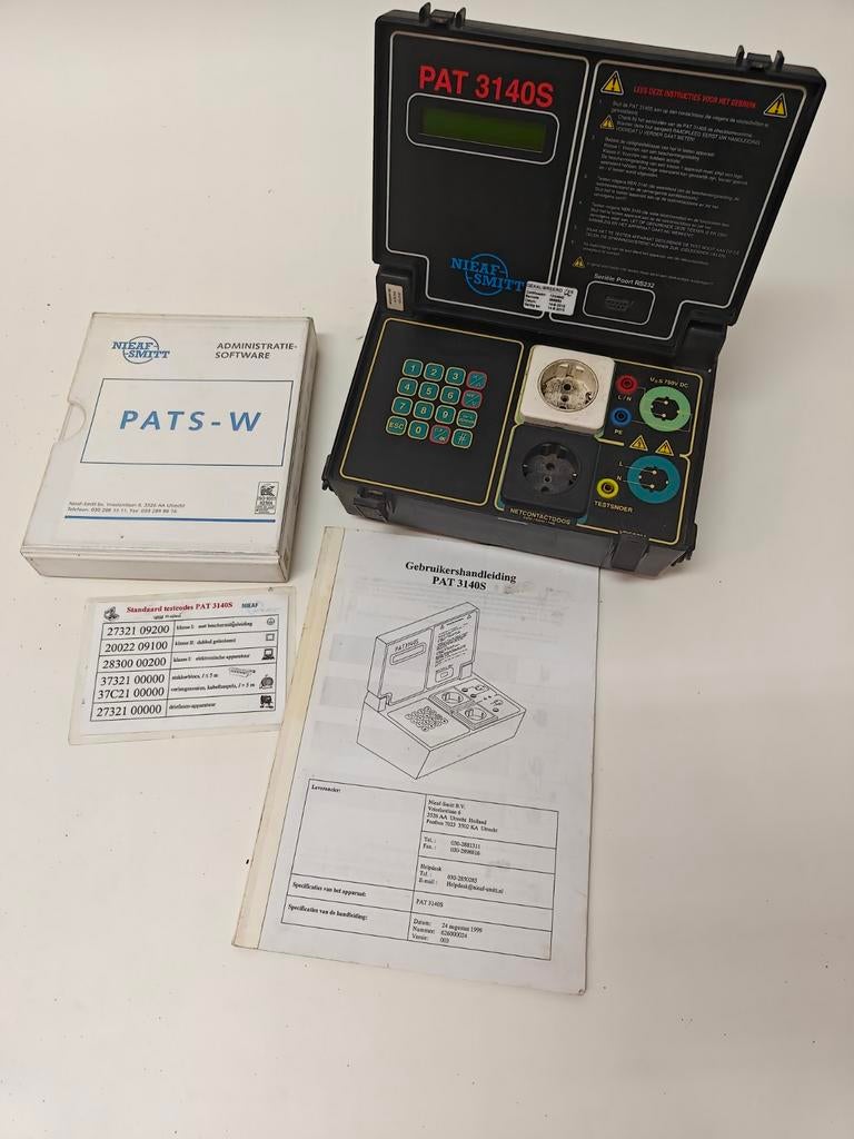 Nieaf Smitt PAT 3140S NEN3140 Elektrisch Gereedschap Tester, Ophalen of Verzenden