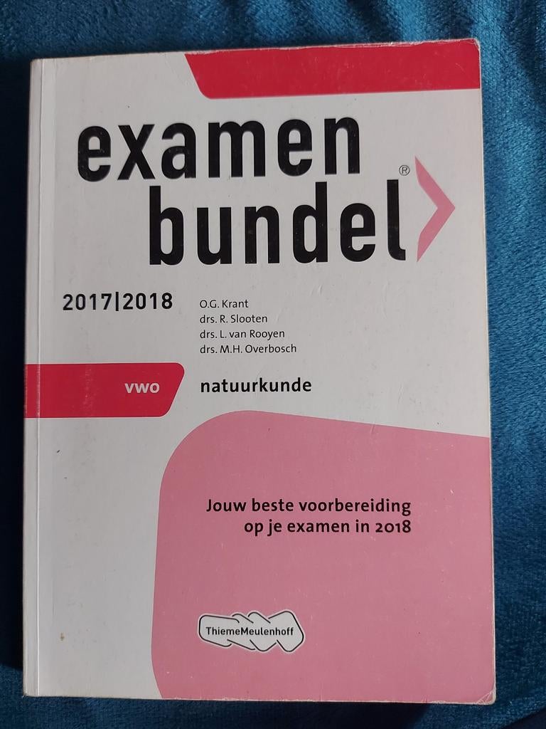Examenbundel VWO Natuurkunde 2017-2018, Boeken, Schoolboeken, Gelezen, Natuurkunde, VWO, Ophalen of Verzenden