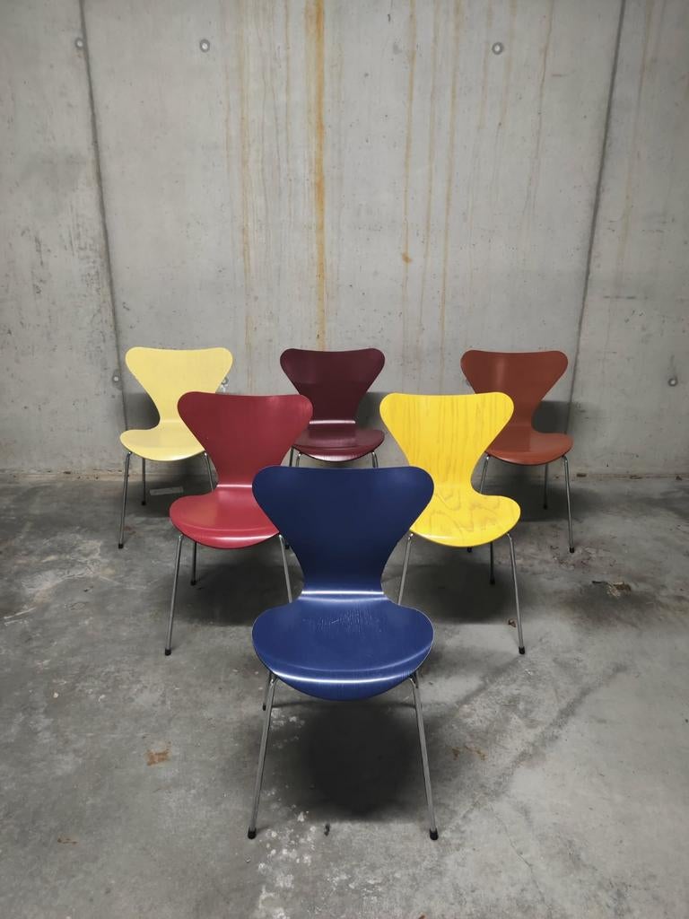 Vintage Fritz Hansen vlinderstoelen (price per piece!), Huis en Inrichting, Stoelen, Ophalen