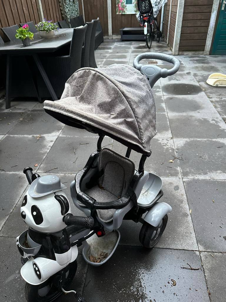 Driewieler fiets met duwstang - Panda, Fietsen en Brommers, Ophalen, Gebruikt