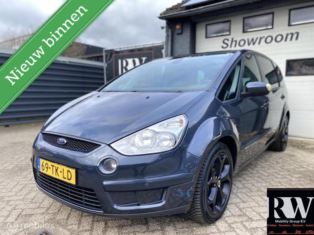 Ford S-Max 2.5-20V Turbo *7 persoons*APK 2027*AIRCO*CLIMA, Voorwielaandrijving, Gebruikt, 2521 cc, Bedrijf
