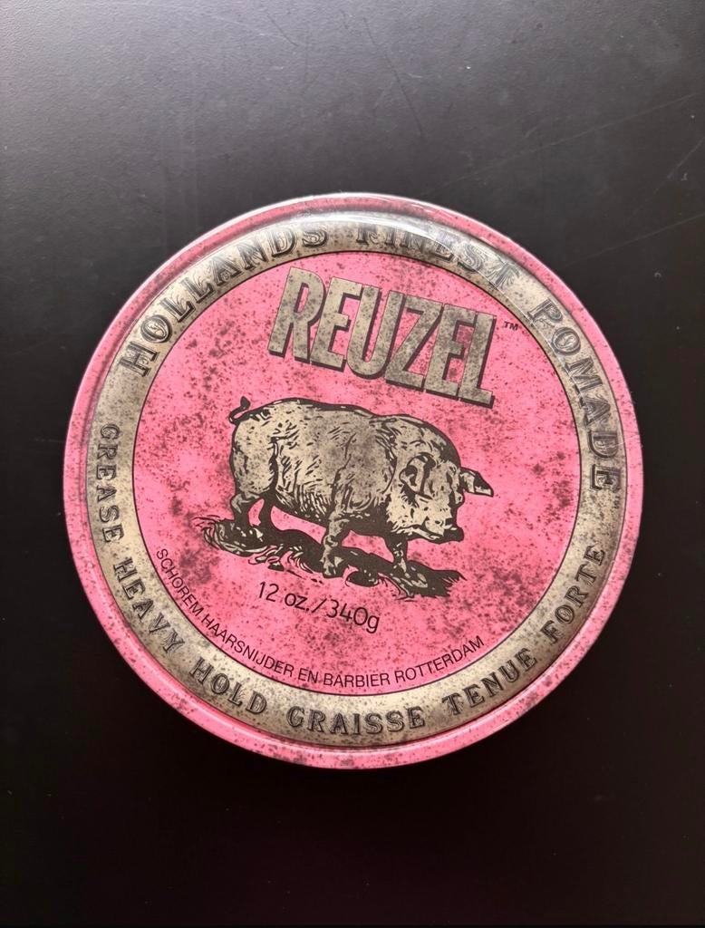 Reuzel roze pink pomade, 340g NIEUW, Ophalen of Verzenden, Gebruikt, Gel, Wax, Haarlak of Mousse