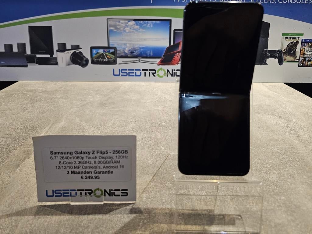 Samsung Galaxy Z Flip 5 256 GB - Zo goed als nieuw, Zwart, Touchscreen, Ophalen of Verzenden, Zo goed als nieuw