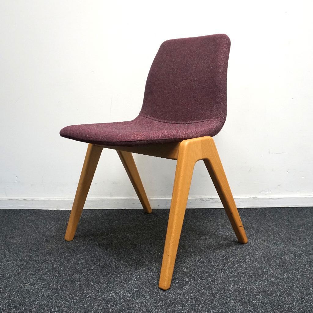 Naughtone Viv Wood Design Stoelen | Aubergine Gemeleerd, Huis en Inrichting, Stoelen, Gebruikt, Overige kleuren, -, -