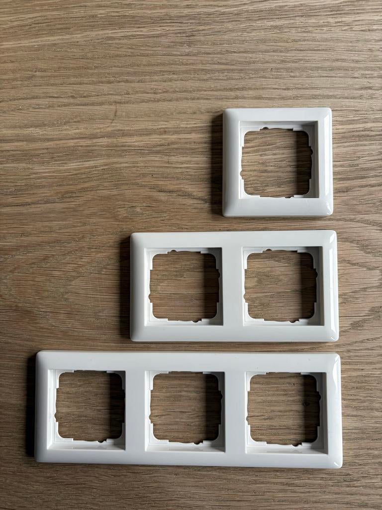 Meerdere Gira afdekramen Systeem 55 zuiver glans wit, Ophalen of Verzenden, Nieuw