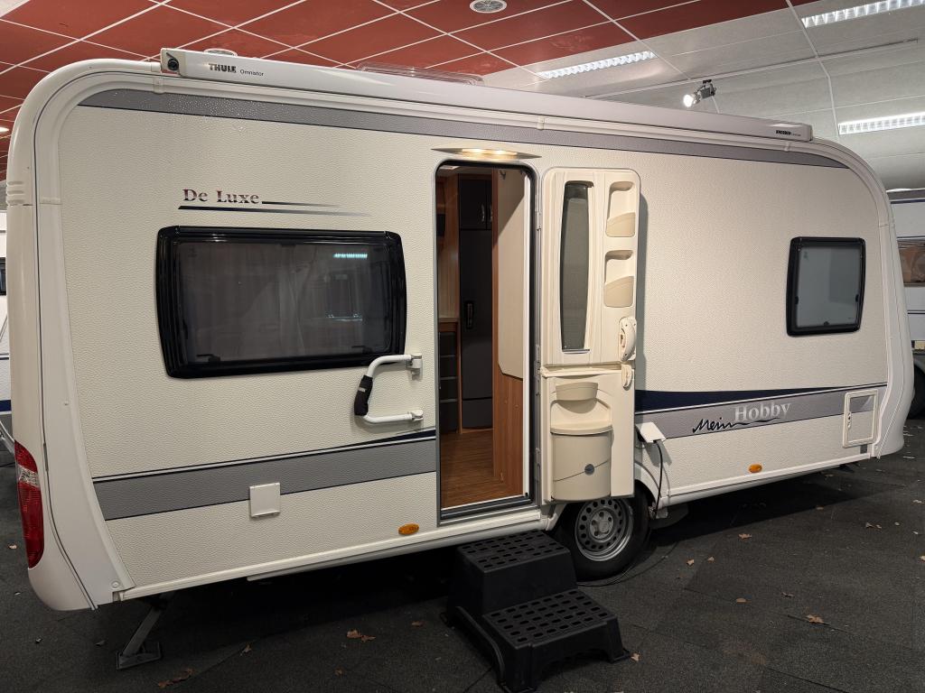 HOBBY DE LUXE 460 UFE FRANSBED RONDZIT MOVER CASSETTE LUIFEL, Caravans en Kamperen, Caravans, Schokbreker, Rondzit, Hobby, Bedrijf