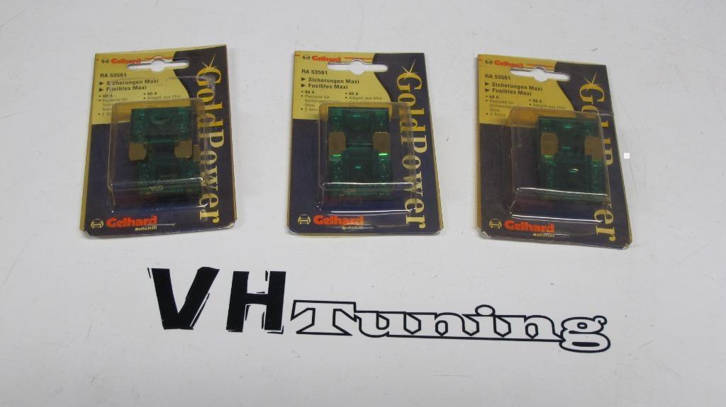 Goldpower 60A gold steekzekeringen maxi 2stuks, Ophalen of Verzenden, Nieuw