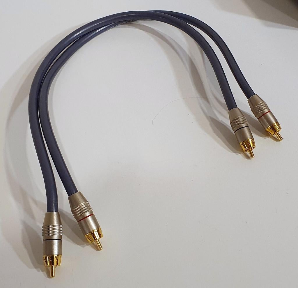 RCA Kabel - VLS Triple Shield Ultra O.F.C. Hi-Fi  (50 cm), S, Ophalen of Verzenden, Zo goed als nieuw, S