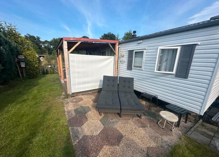 Stacaravan op mooie plek op camping den Borg, Caravans en Kamperen, Stacaravans