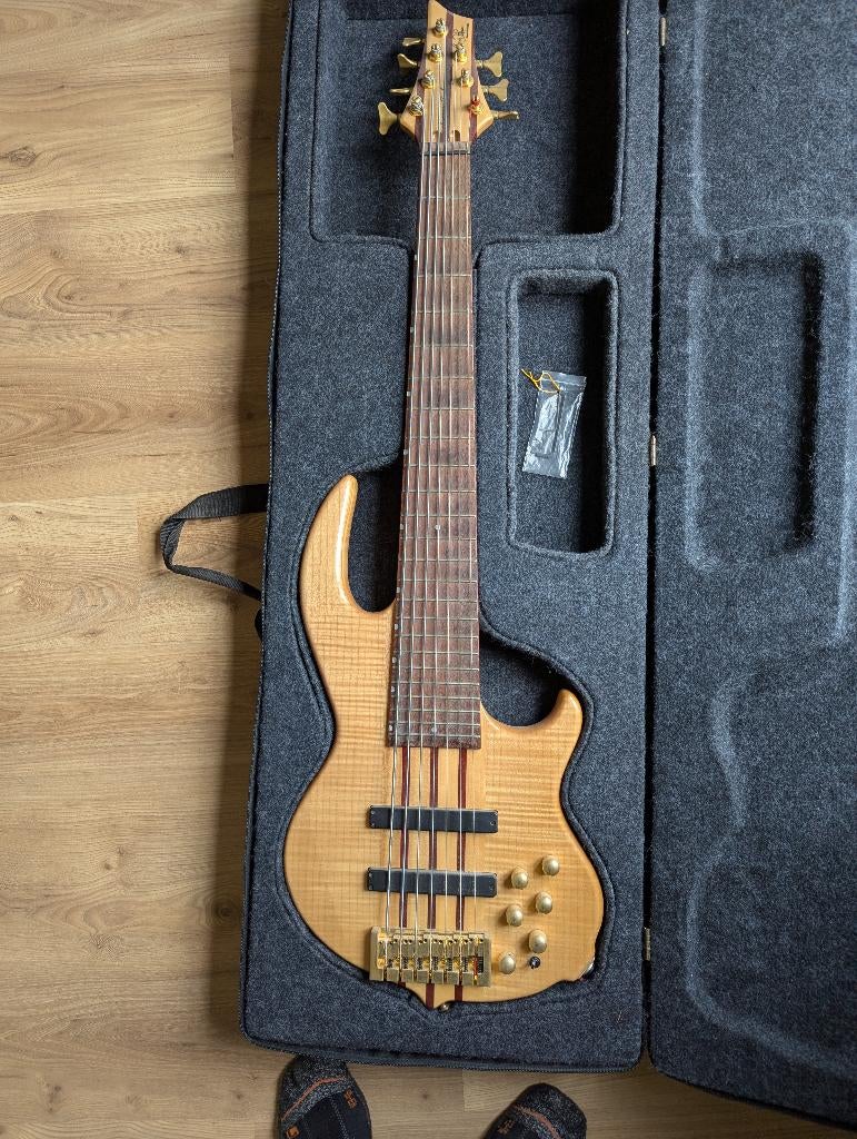 Bill Dickens 7 snarige bas, Ophalen, Zo goed als nieuw, Elektrisch