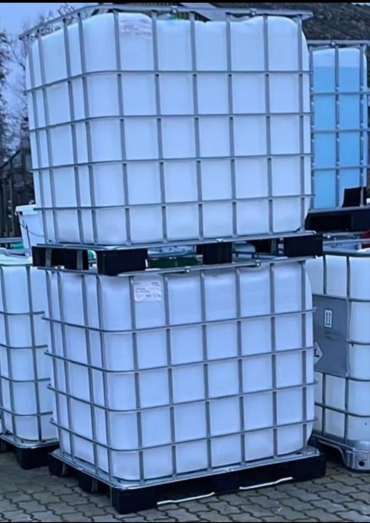 Te koop (gespoelde) 1000L IBC, Tuin en Terras, Regentonnen, 150 liter of meer, Ophalen of Verzenden