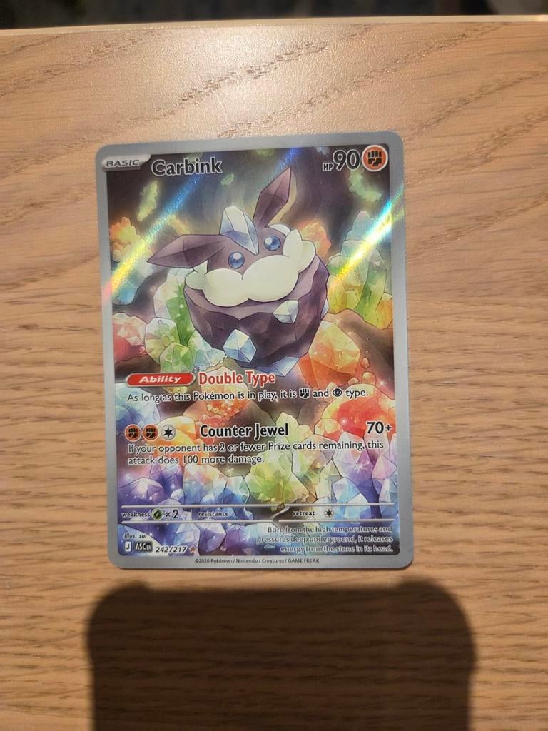Carbink Ascended Heroes Pokémon Kaart, Ophalen of Verzenden, Nieuw, Losse kaart, Foil
