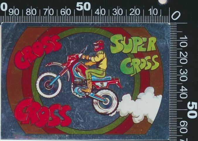 Sticker: Panini - Fantastickers - Super Cross (1), Ophalen of Verzenden, Zo goed als nieuw, Auto of Motor