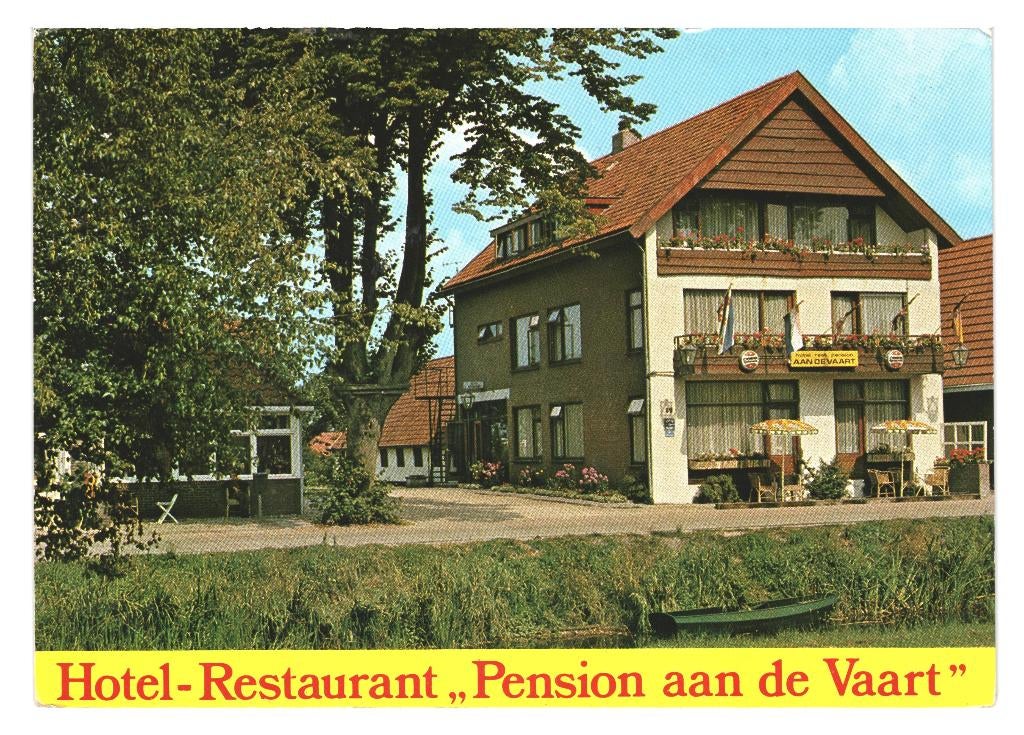 40280 Appelscha 1979 Hotel a d Vaart Gelopen met postzegel