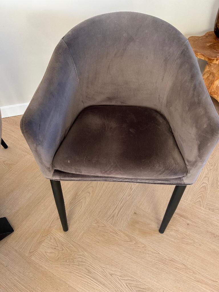 Set van 4 eetkamerstoelen, Ophalen, Gebruikt, Vier, Stof