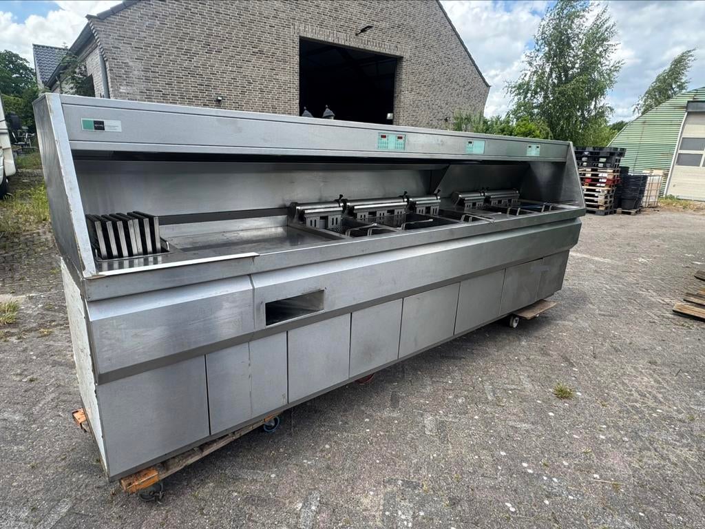 Kiremko electrische bakwand 5 pots - 12 mandjes., Ophalen, Gebruikt, Fornuis, Frituur en Grillen