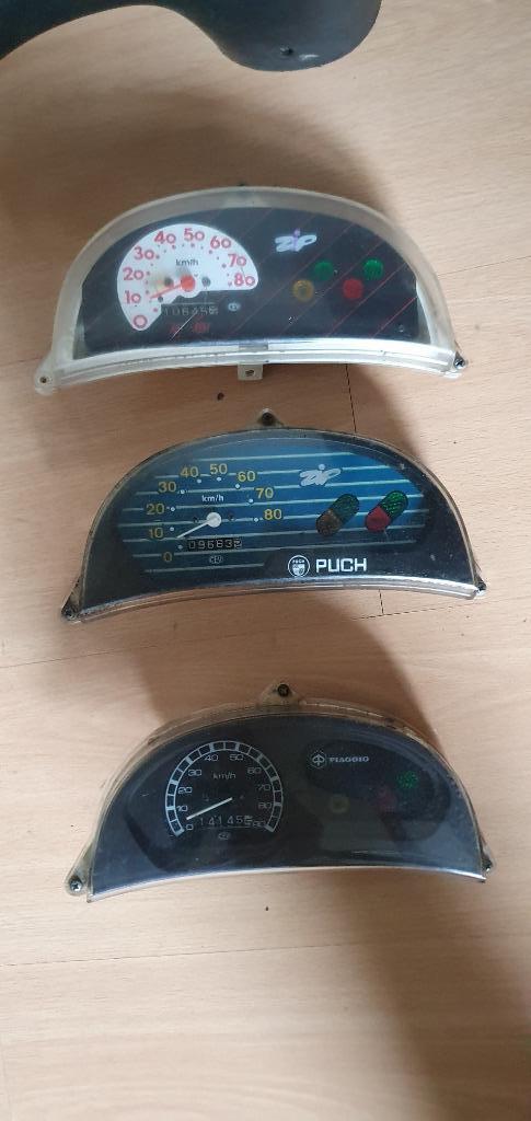 Tellers Puch Zip type3 Stuurkap Cockpit Zip 1 RST Stuurkap, Piaggio, Gebruikt, Zip 3, Piaggio