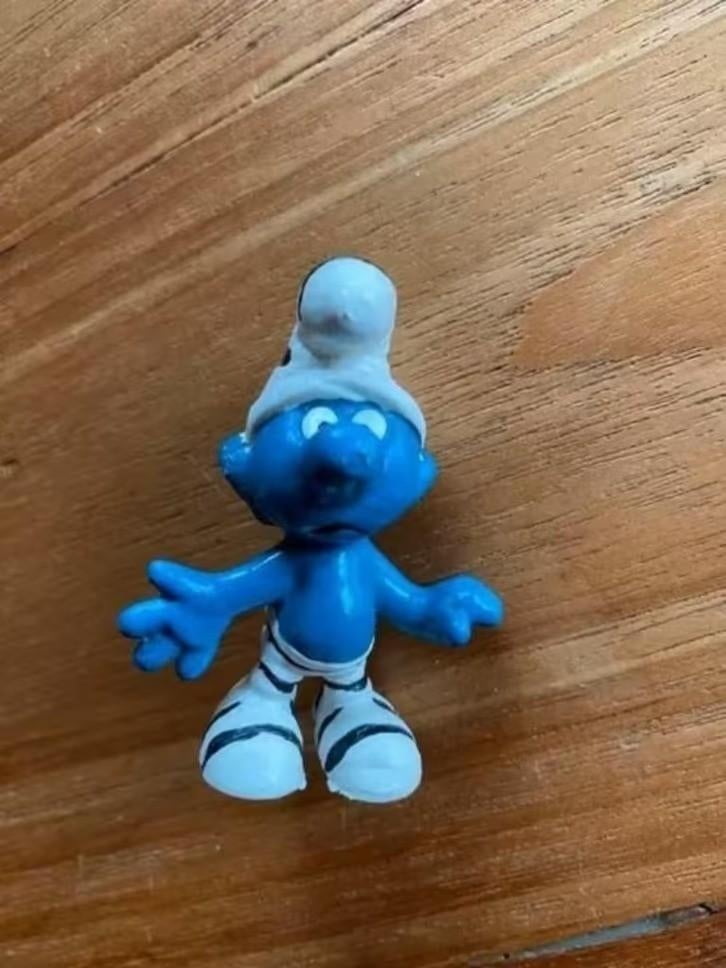 Gevangenis( prison) smurf 1965 - peyo -schleich, Ophalen of Verzenden, Zo goed als nieuw, Verschillende Smurfen