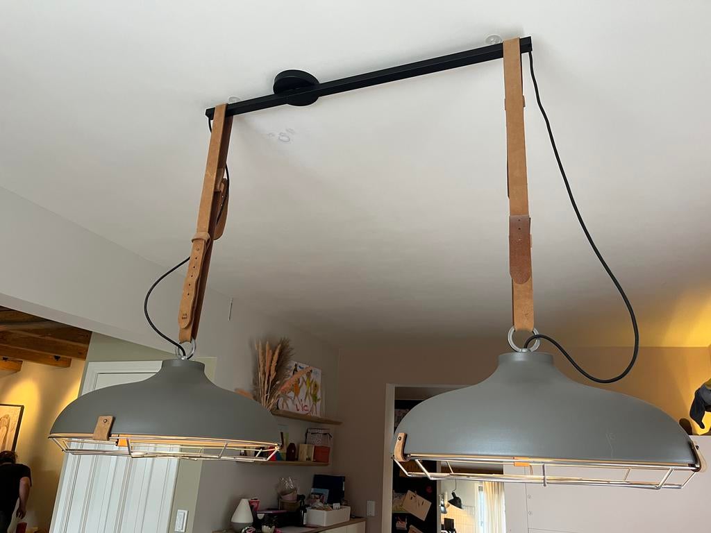 Zuiver dek 51 hanglamp - industrieel - grijs - 2 stuks, Ophalen, Metaal, Minder dan 50 cm