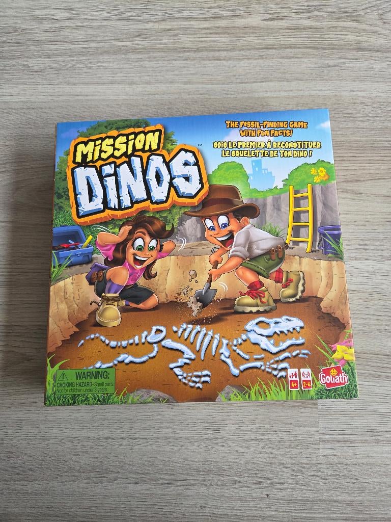 Mission Dinos, Hobby en Vrije tijd, Gezelschapsspellen | Bordspellen, Drie of vier spelers, Ophalen, Nieuw
