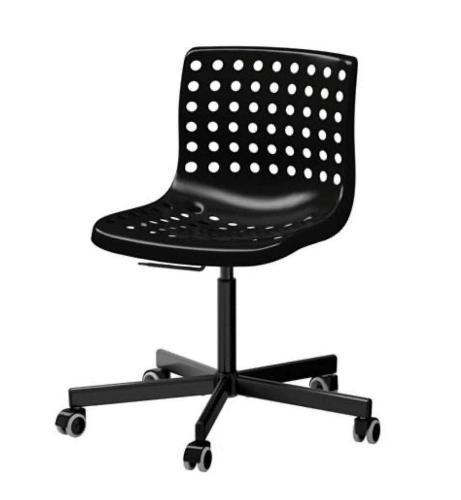 IKEA Skalberg bureaustoel - Zwart, Huis en Inrichting, Bureaustoelen, Gebruikt, Bureaustoel, Zwart, Ophalen of Verzenden