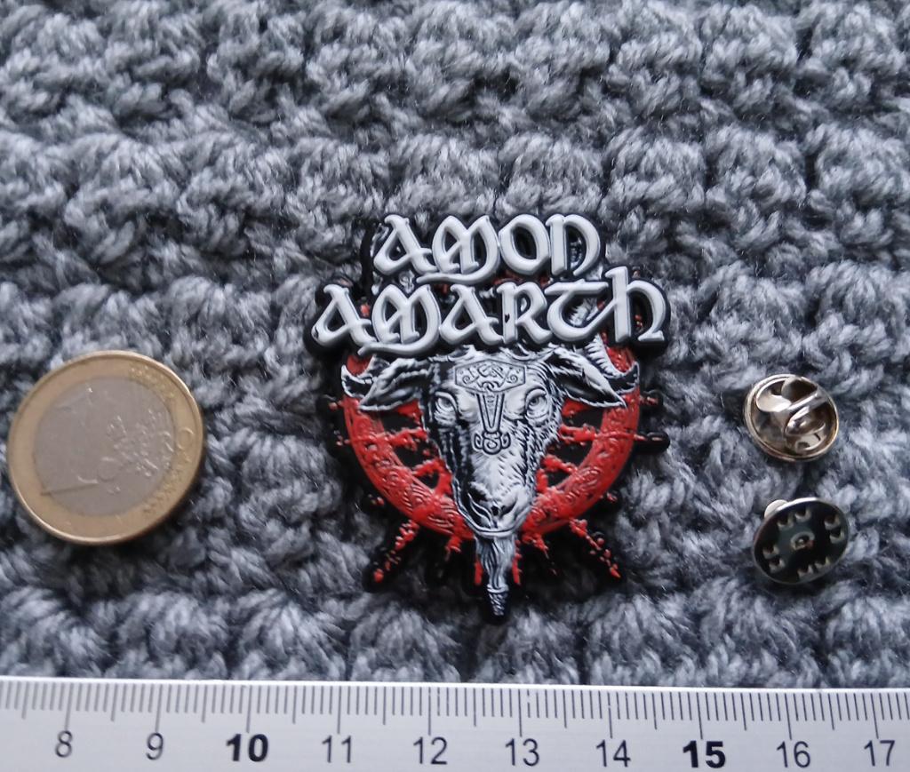 Amon Amarth 3d goat pin speld badge épingle alfiler  metal, Verzenden, Nieuw, Overige typen