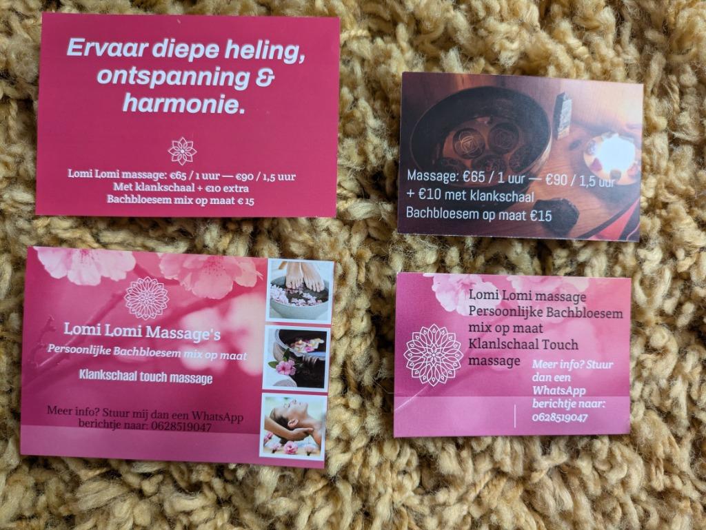 Lomi Lomi of stoel massage met of zonder klankschaal healing, Diensten en Vakmensen, Welzijn | Masseurs en Massagesalons, Stoelmassage