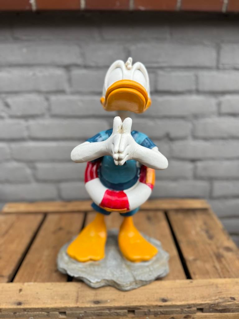 Donald Duck Beeldje met Zwemband, Verzamelen, Ophalen, Gebruikt, Beeldje of Figuurtje, .
