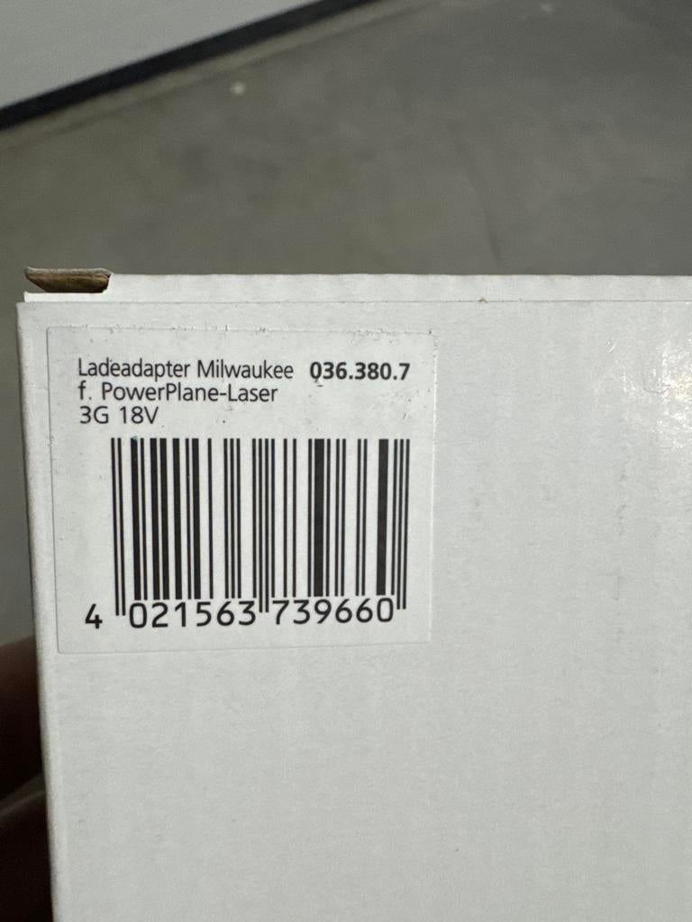 Milwaukee Ladeadapter 036.380.7, Ophalen of Verzenden, Nieuw