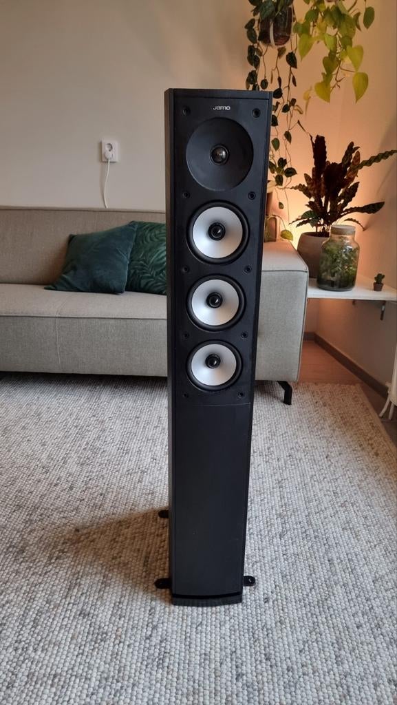 Jamo 628 HCS Black Ash 5.0 Home Cinema Set, Ophalen, Gebruikt, Minder dan 2 meter, Interlink-kabel