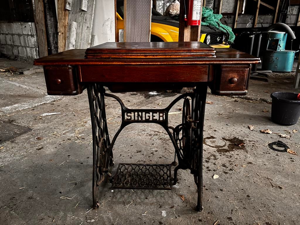 Singer antieke naaimachine tafel ( 1900–1910), Antiek en Kunst, Antiek | Naaimachines, Ophalen