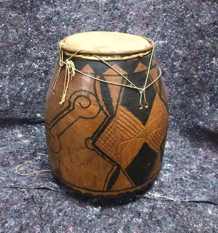 Bongo, Afrikaans handwerk, Muziek en Instrumenten, Percussie, Ophalen of Verzenden, Gebruikt, Trommel