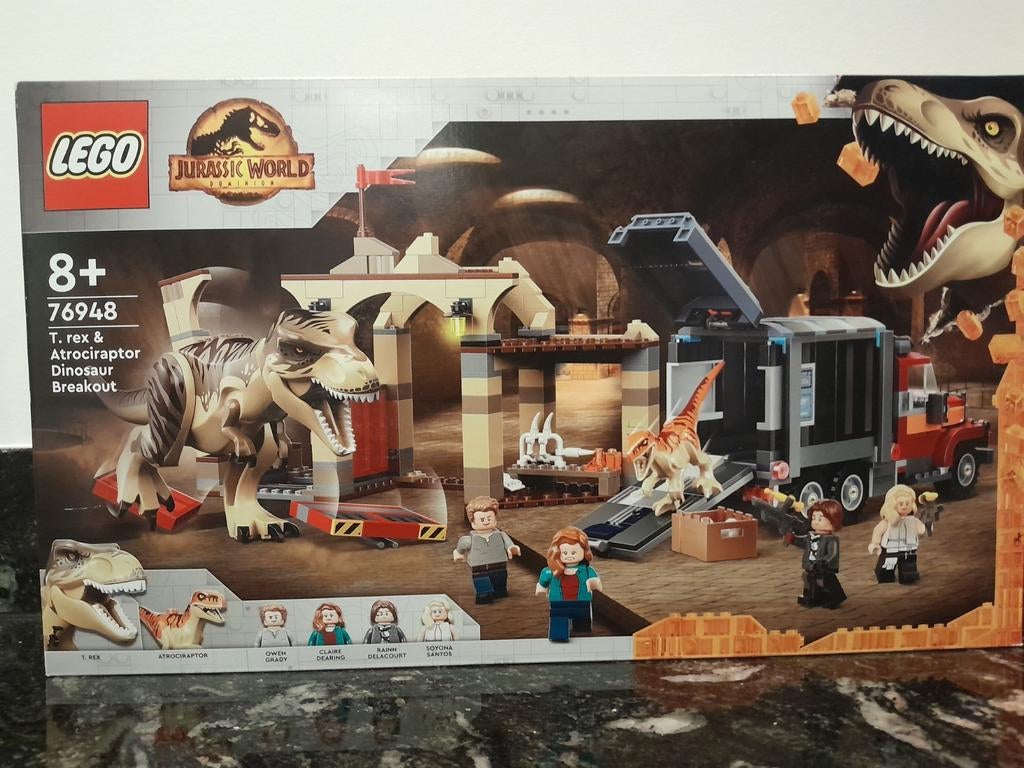 LEGO 76948 T. rex & Atrociraptor Dinosaur Breakout - Nieuw!, Kinderen en Baby's, Speelgoed | Duplo en Lego, Nieuw, Lego, Complete set