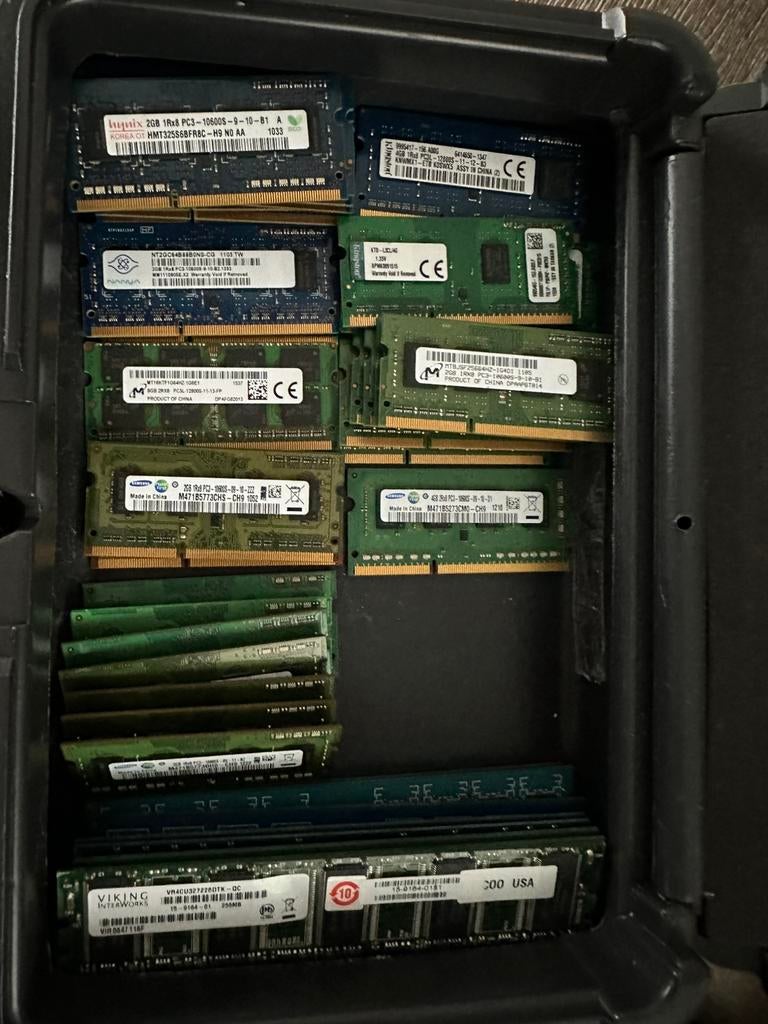 Divers Werkgeheugen | Ramgeheugen (DDR1, DDR2, DDR3), Ophalen, Gebruikt, Overige soorten, Laptop