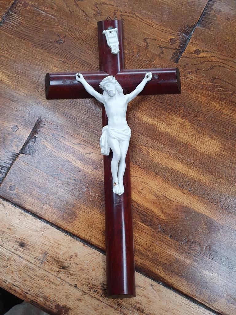 Crucifix/houten kruis met Jezus/jezus houten kruis, Ophalen