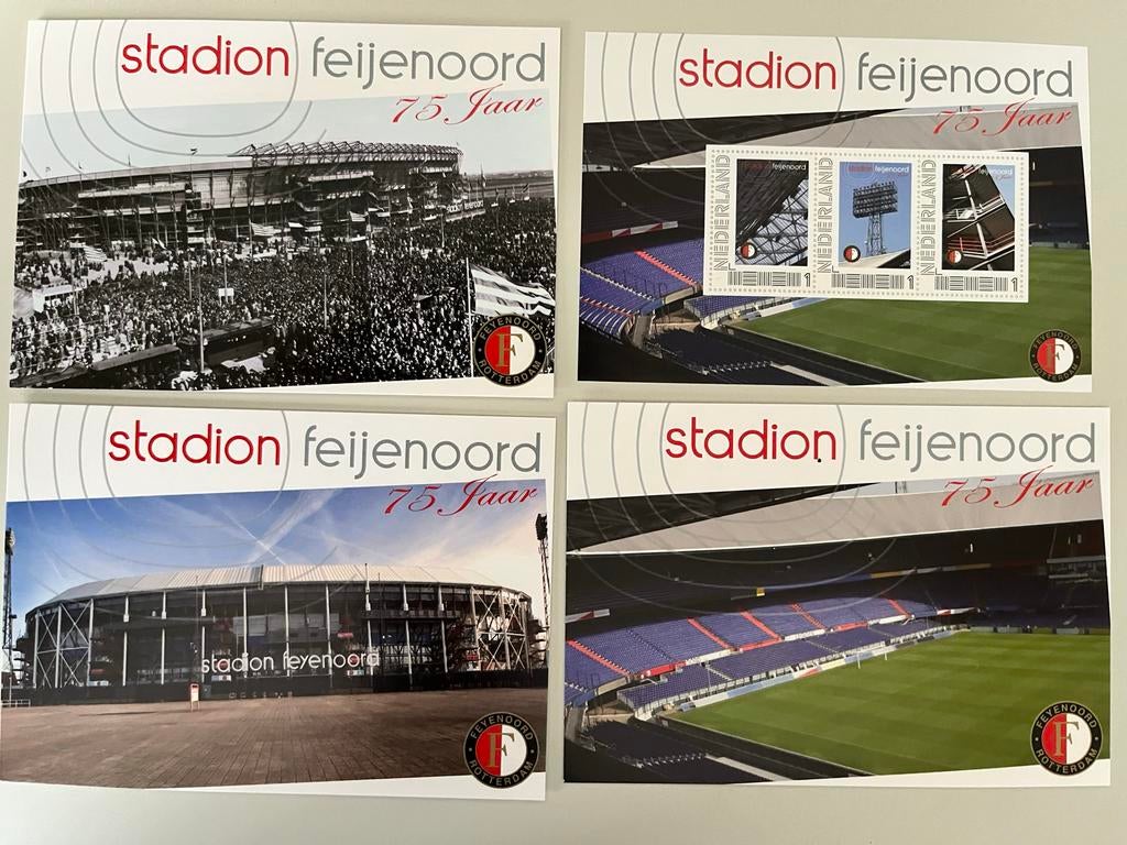 Feyenoord Postzegelvel + Ansichtkaarten, Verzenden, Nieuw, Feyenoord, Poster, Plaatje of Sticker