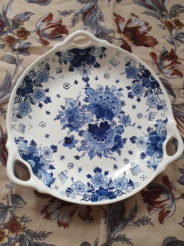 Delfts Blauw Serveerschaal Kon. Goedewaagen, Ophalen of Verzenden