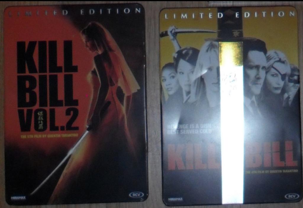 CULT Kill Bill Vol 1 & 2 LIMITED Edition steelbook TARANTINO, Vanaf 16 jaar, Ophalen of Verzenden, Zo goed als nieuw