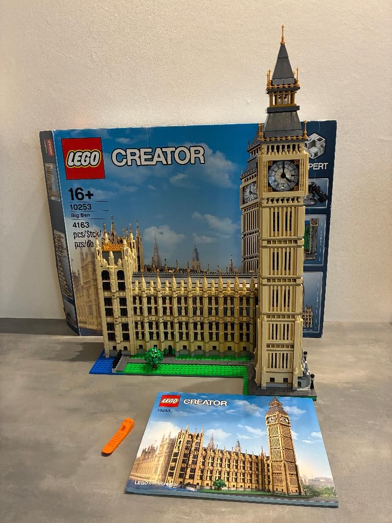 Lego 10253 Creator Expert Big Ben met doos, Ophalen of Verzenden, Zo goed als nieuw, Complete set, Lego