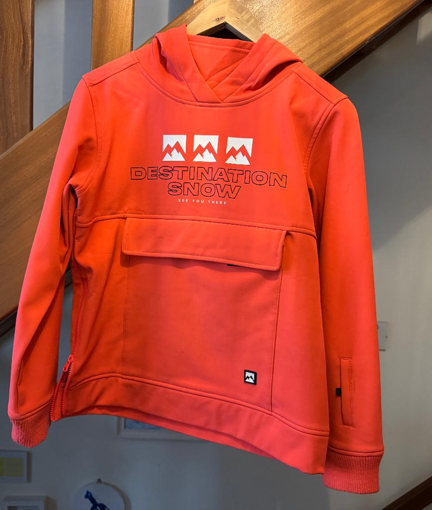 skijas meisjes/anorak/WE/wintersport/koraaloranje, Gebruikt, WE, Meisje, Ophalen of Verzenden