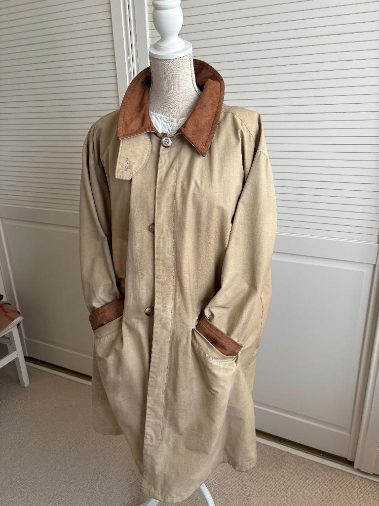 Regen Mantel, Beige, Maat 46/48 (XL) of groter, Ophalen of Verzenden, Gedragen