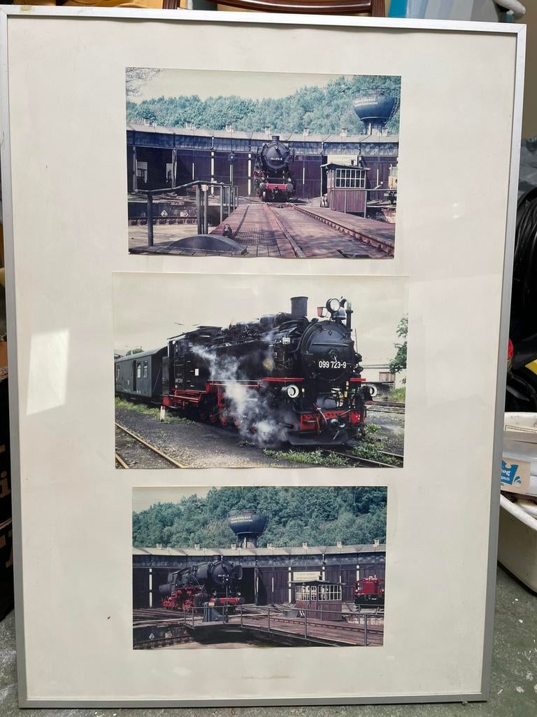 Wissellijst foto’s stoomtrein / remise, Ophalen, Gelijkstroom, Overige merken
