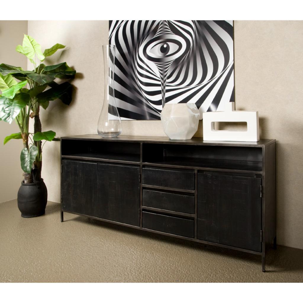 MEGA KERST  KORTING  Dressoir Paterno - 200 cm - Livinn, Met deur(en), Nieuw, Ophalen of Verzenden, 200 cm of meer