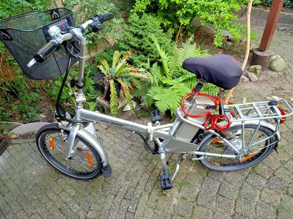 Elektrische vouwfiets -, Gebruikt, 16 tot 18 inch, Versnellingen, Totaal opvouwbaar