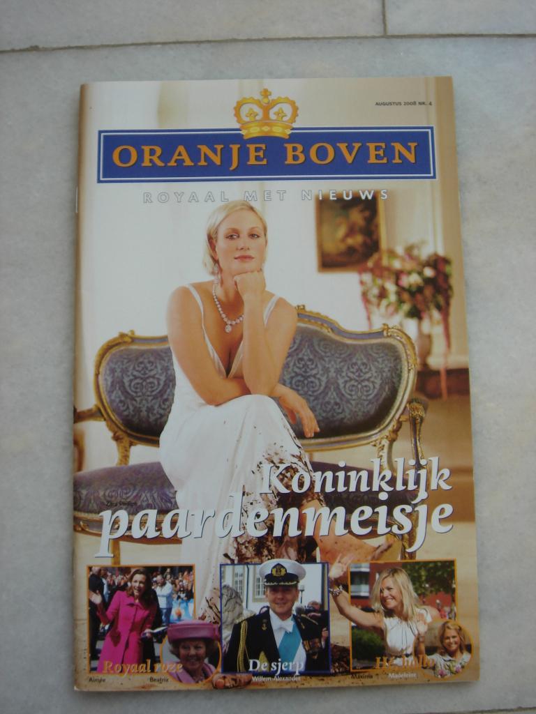 Oranje Boven Augustus 2008 nr.4 Tijdschrift, Verzamelen, Koninklijk Huis en Royalty, Ophalen of Verzenden, Nieuw, Tijdschrift of Boek