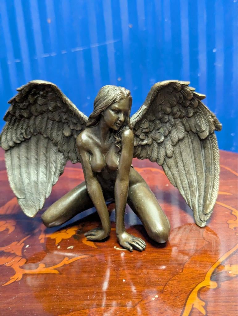 Bronzen Engel Beeld, Ophalen of Verzenden